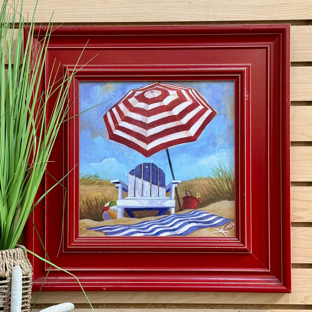 Red Framed Umbrella Art II