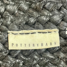 Load image into Gallery viewer, PB Black Jute Pouf
