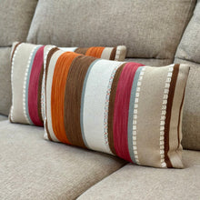 Load image into Gallery viewer, Pink/Orange Stripe Down Lumbar
