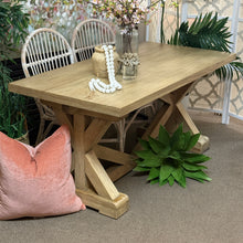 Load image into Gallery viewer, Wood Trestle Dining Table
