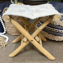 Load image into Gallery viewer, Cowhide Folding Stool
