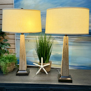 Tall Stone Lamp