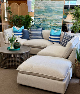 5PC White Sectional