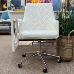 Sunpan White Office Chair