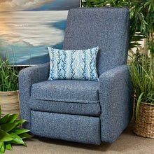 Load image into Gallery viewer, Blue Performance Swivel Gliding Recliner
