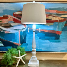 Load image into Gallery viewer, Whitewashed Buffet Lamp
