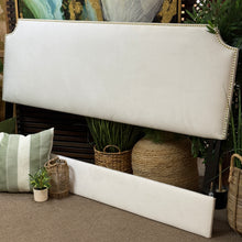 Load image into Gallery viewer, White King Upholstered Bed
