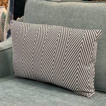 Load image into Gallery viewer, Navy/White Chevron Designer Lumbar
