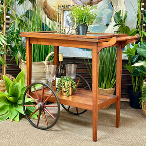 Tray Top Tea Cart