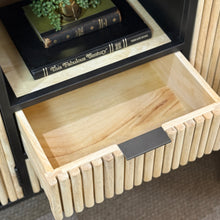 Load image into Gallery viewer, Fluted Wood/Metal Cabinet
