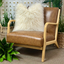 Load image into Gallery viewer, Caramel Faux Leather Chair
