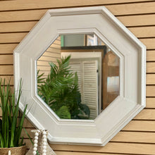 Load image into Gallery viewer, White Octagon Mirror
