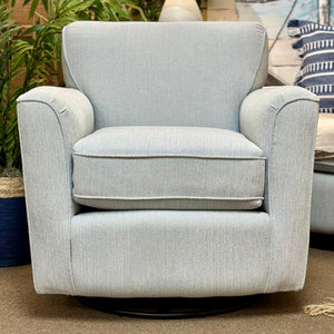 Pale Blue Swivel Glider