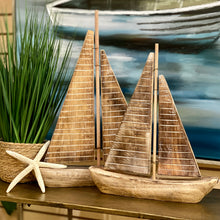 Load image into Gallery viewer, SM Wooden Sailboat
