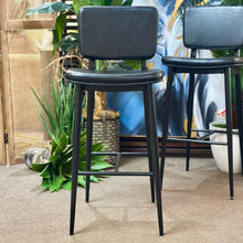 Load image into Gallery viewer, Set/2 Faux Leather Barstools
