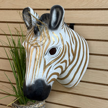Load image into Gallery viewer, PB Papermache Zebra Head
