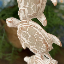 Load image into Gallery viewer, White Wash Stacked Turtles

