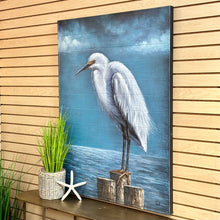 Load image into Gallery viewer, Moody Heron On Wood
