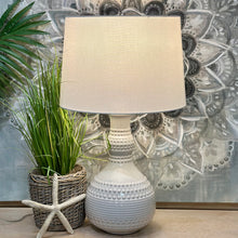 Load image into Gallery viewer, Textured Ivory Lamp II
