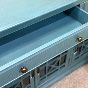 60" Teal Cabinet