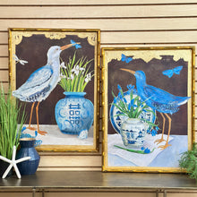 Load image into Gallery viewer, Gold Foil Bird Art in Bamboo Frame II
