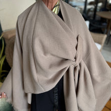 Load image into Gallery viewer, Taupe Cashmere Shawl
