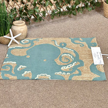 Load image into Gallery viewer, Aqua Octopus Indoor/Outdoor Rug
