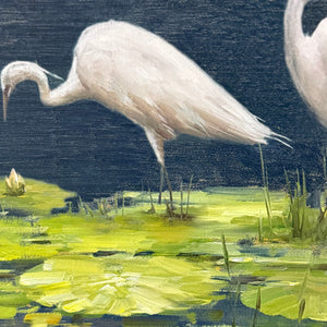 'Night Egrets' Giclee