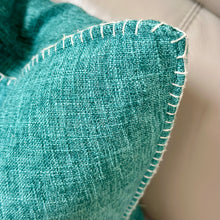 Load image into Gallery viewer, Turquoise Down Pillow
