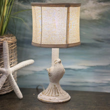 Load image into Gallery viewer, Distressed White Petite Bird Lamp

