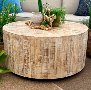 Washed Mango Wood Coffee Table