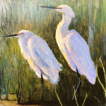 Load image into Gallery viewer, &#39;Egrets And Grebe&#39; Giclee
