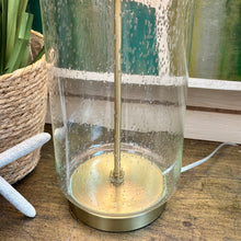 Load image into Gallery viewer, Clear Glass Seeded Lamp
