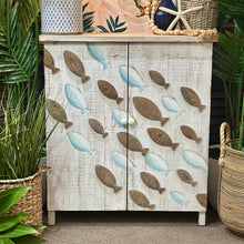 Load image into Gallery viewer, 2DR Distressed Fish Cabinet
