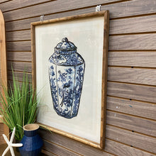 Load image into Gallery viewer, Blue Ginger Jar Art I
