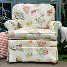 Load image into Gallery viewer, Coastal Print Swivel Glider
