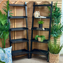 Load image into Gallery viewer, Black Leaning Bookcase
