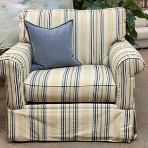 Havertys Striped Chair