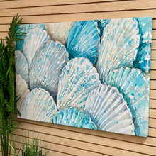 Load image into Gallery viewer, Blue/Beige Shells I Canvas
