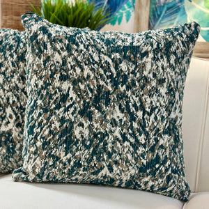 Teal Abstract Pillow