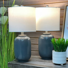 Load image into Gallery viewer, Petite Blue-Grey Lamp
