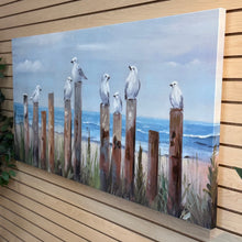 Load image into Gallery viewer, Perched Seagulls Canvas
