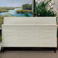 Load image into Gallery viewer, Ethan Allen Queen Ivory Sleigh Bed
