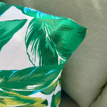 Load image into Gallery viewer, Green Palm Outdoor Pillow
