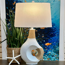 Load image into Gallery viewer, Modern White/Rope Lamp
