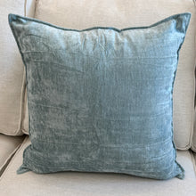 Load image into Gallery viewer, Aqua Velvet Pillow
