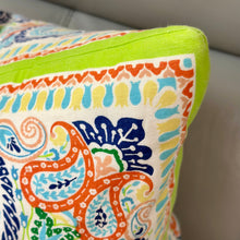 Load image into Gallery viewer, Bright Paisley Down Pillow

