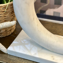 Load image into Gallery viewer, Pottery Barn Marble Ring Lamp
