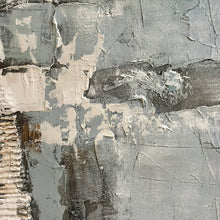 Load image into Gallery viewer, LG Hand Painted Blue-Grey Abstract
