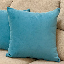 Load image into Gallery viewer, Teal Velvet Pillow
